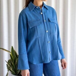 TRAVE Luna Denim Shirt Jacket, NWT, XS